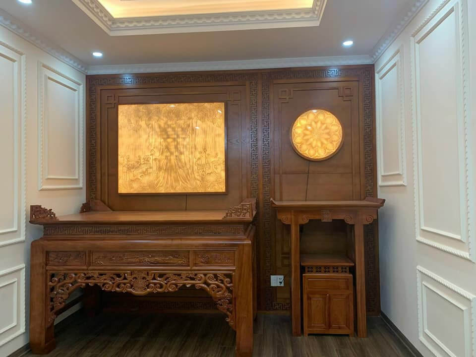 Ban Thờ Gia Tiên+Phật - Mẫu 07