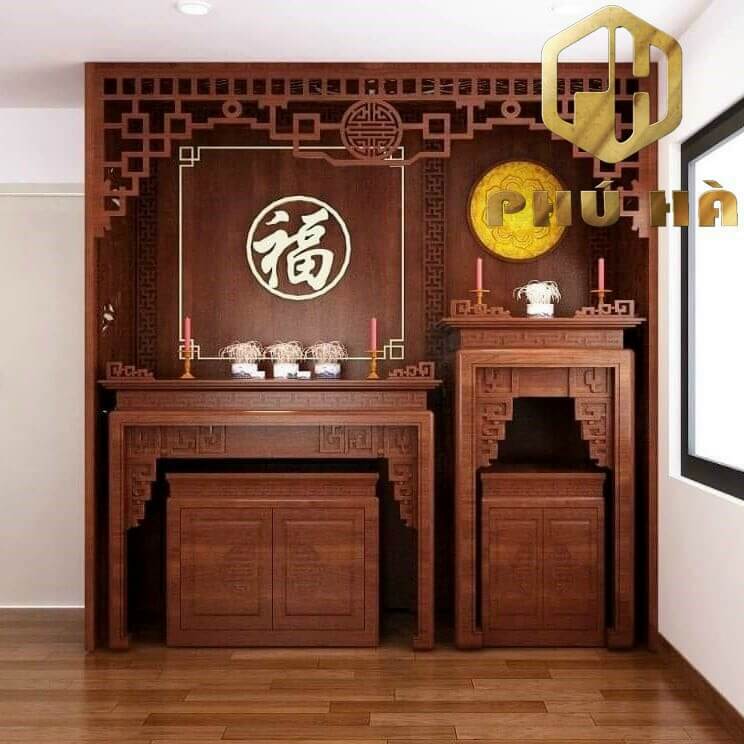 Ban Thờ Gia Tiên+Phật - Mẫu 11