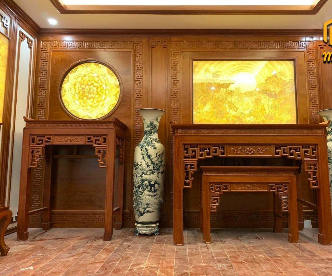 Ban Thờ Gia Tiên+Phật - Mẫu 12