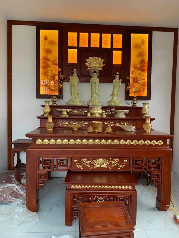 Ban Thờ Gia Tiên+Phật - Mẫu 24