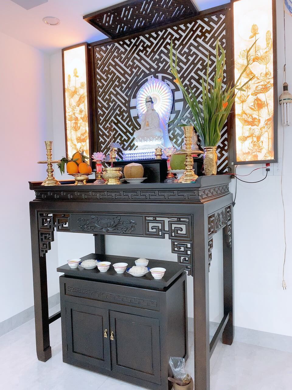 Ban Thờ Gia Tiên+Phật - Mẫu 30