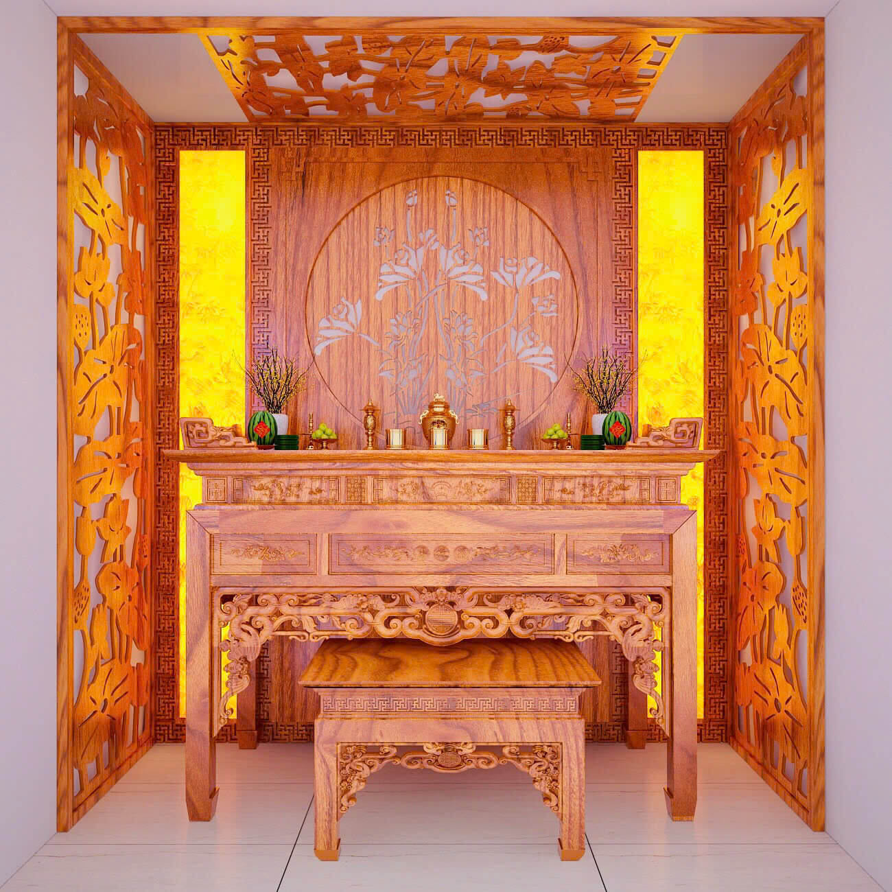 Ban Thờ Nhà Đất - Mẫu 60